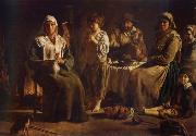 Louis Le Nain Farmer family in the parlor USA oil painting artist